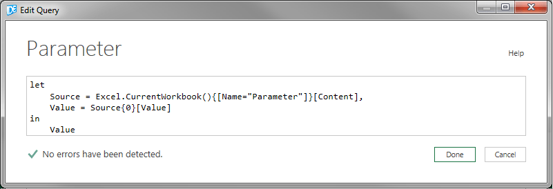 Using Dynamic Parameter Values In Power Query Queries - ORAYLIS