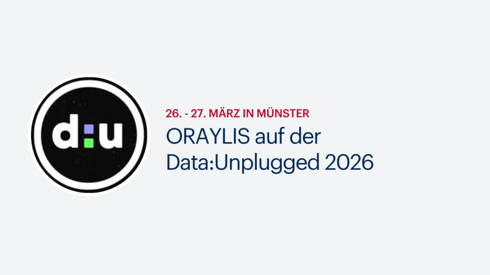 ORAYLIS auf dem Data:Unplugged Festival 2026