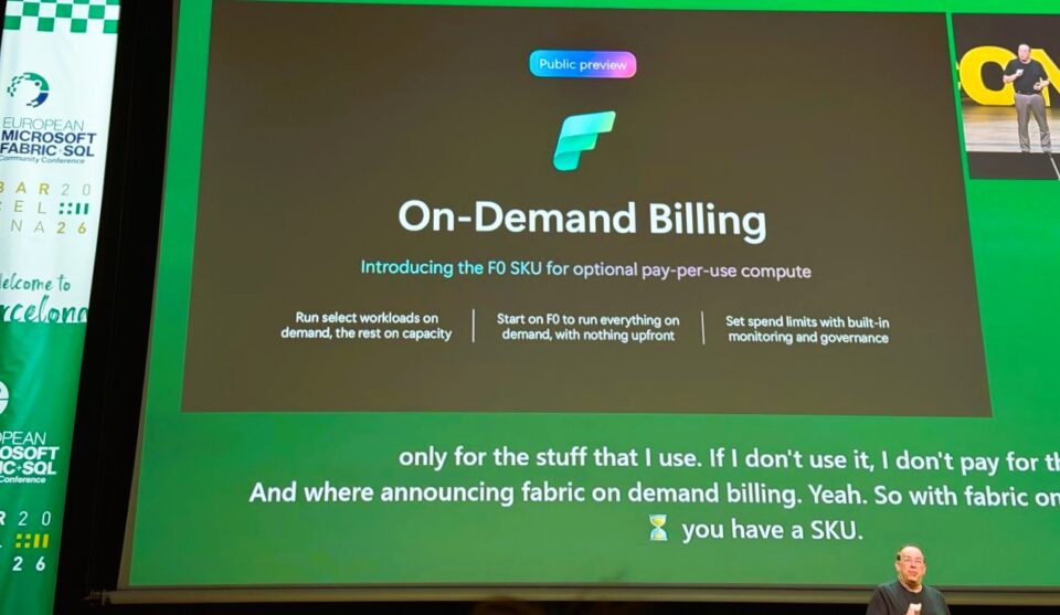 FabriCon 2026 Screen zu On Demand Billing
